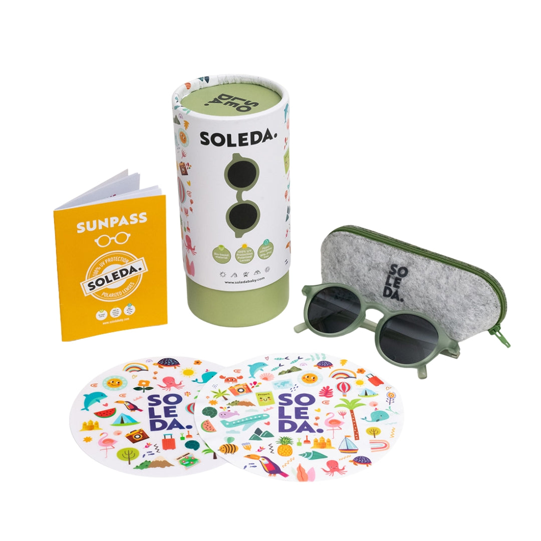 Sunglasses - Olive Green (3-12y)