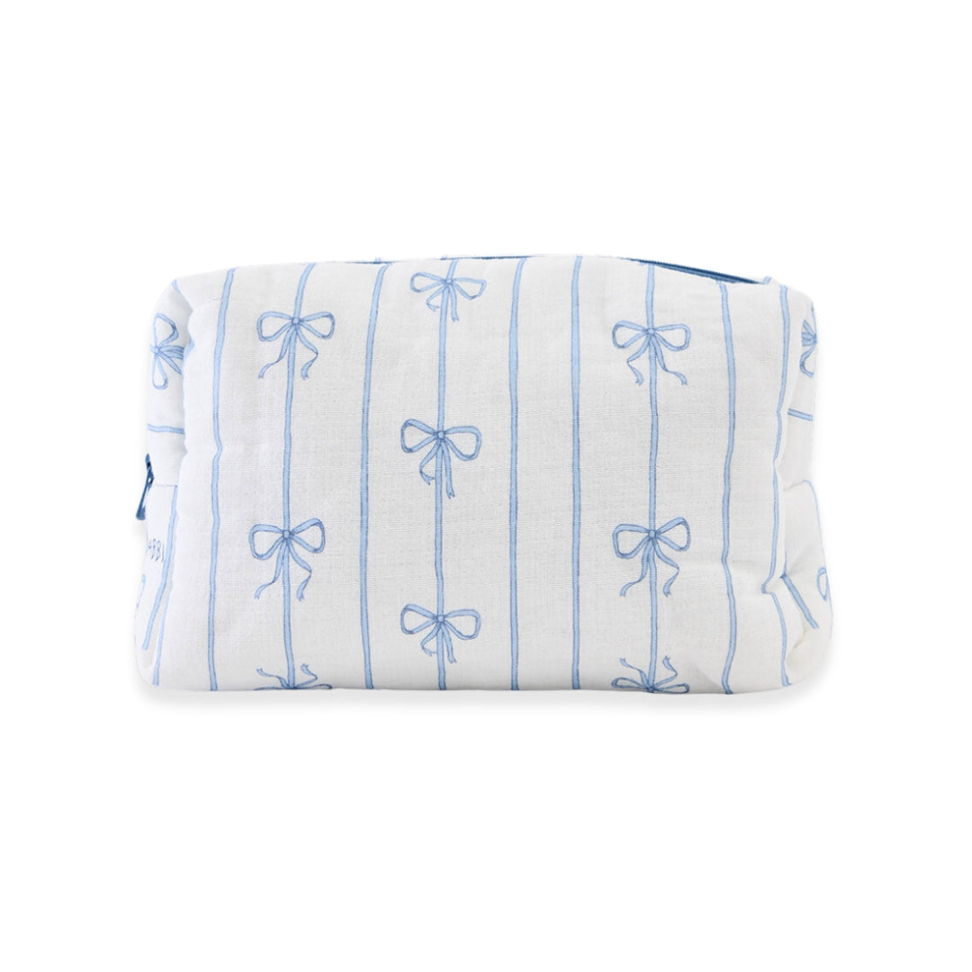 Ribbon Pouch - Blue