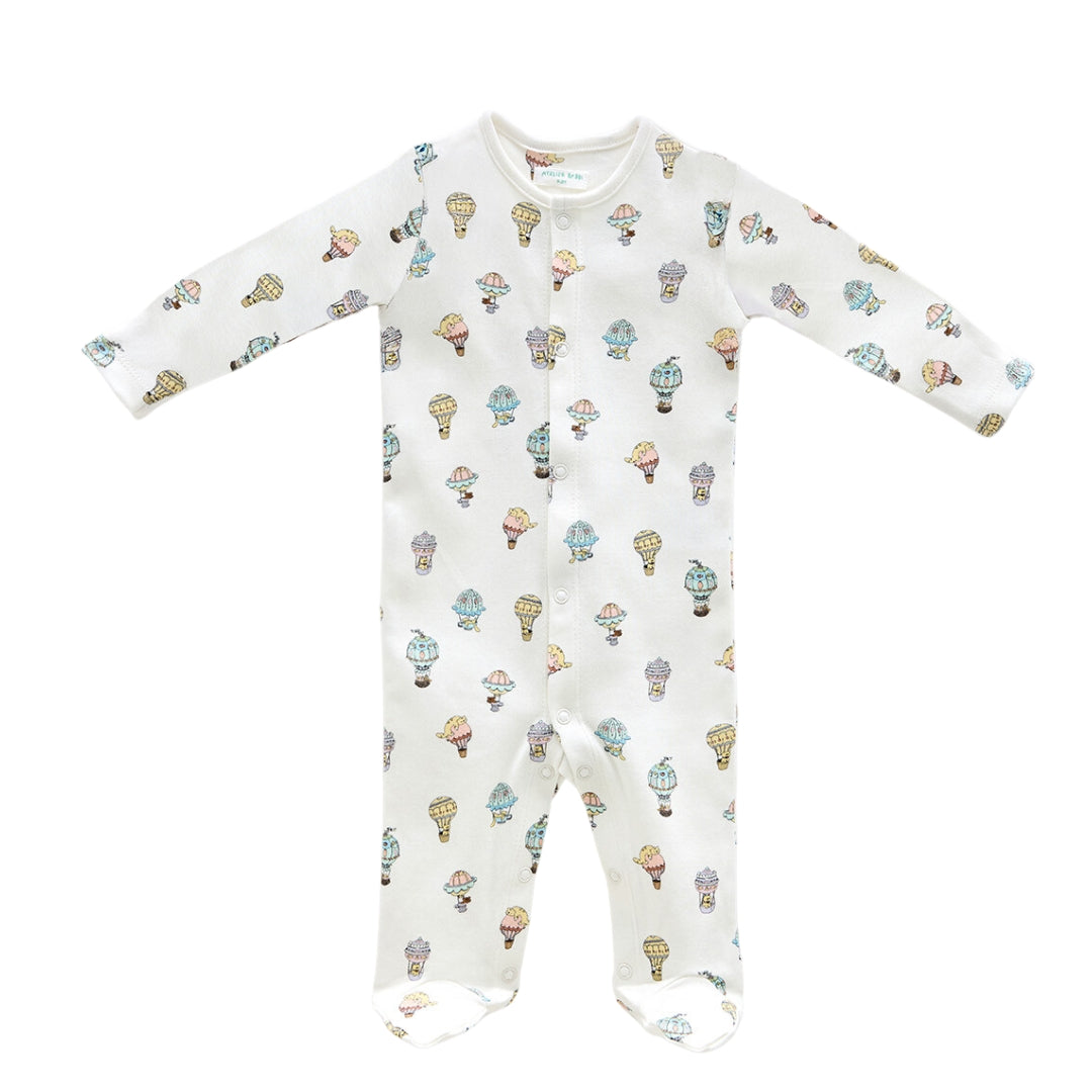 Hot Air Balloon Footed Onesie