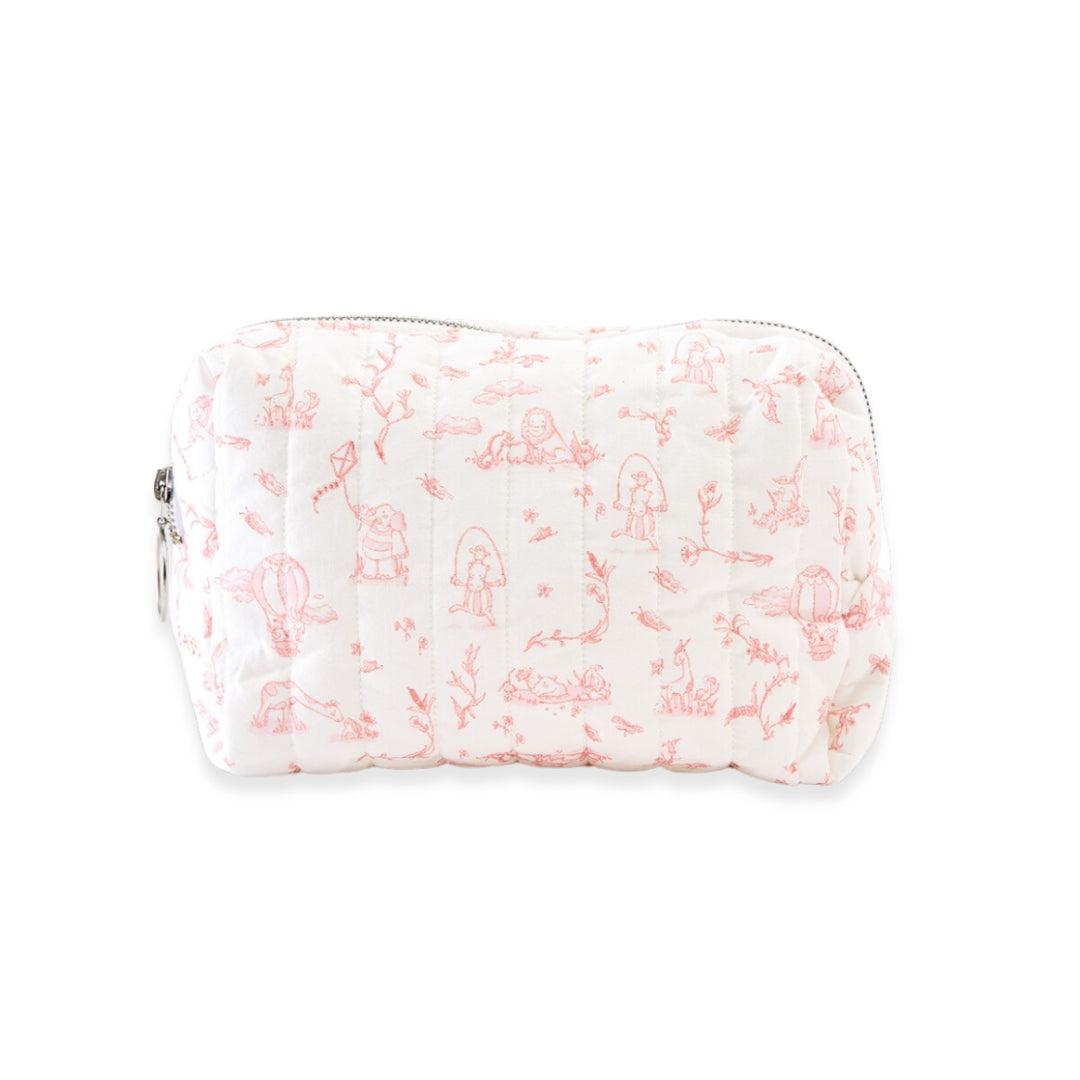 Toile De Jouy Pouch - Pink