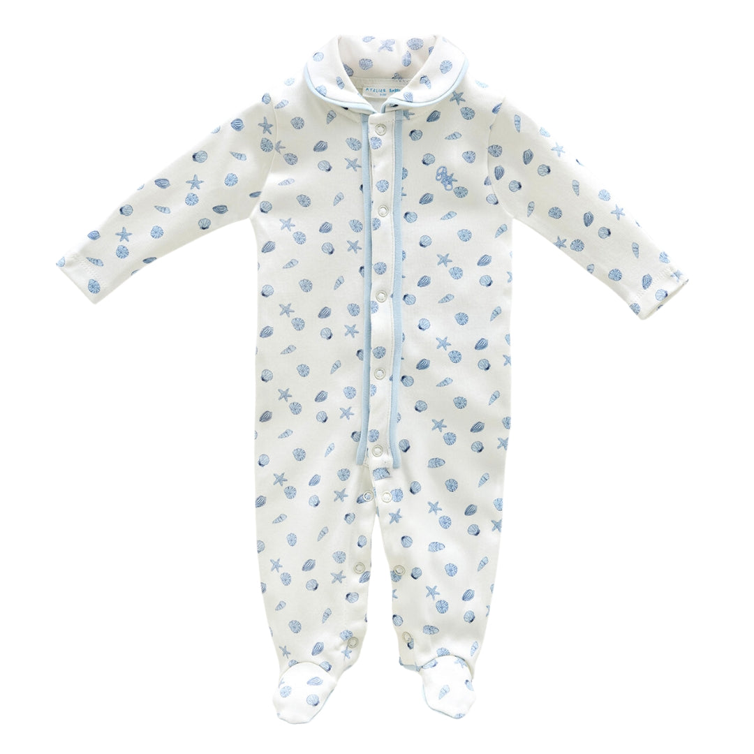 Seashell Footed Onesie