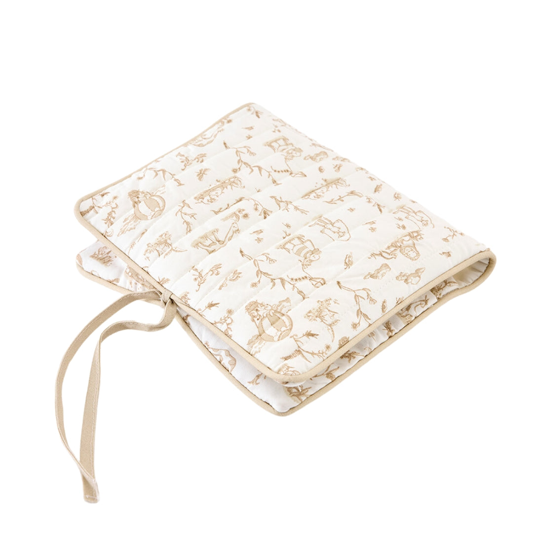 Toile De Jouy Changing Pouch - Beige