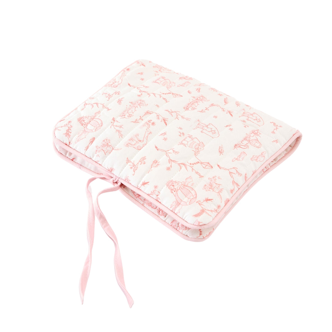 Toile De Jouy Changing Pouch - Pink