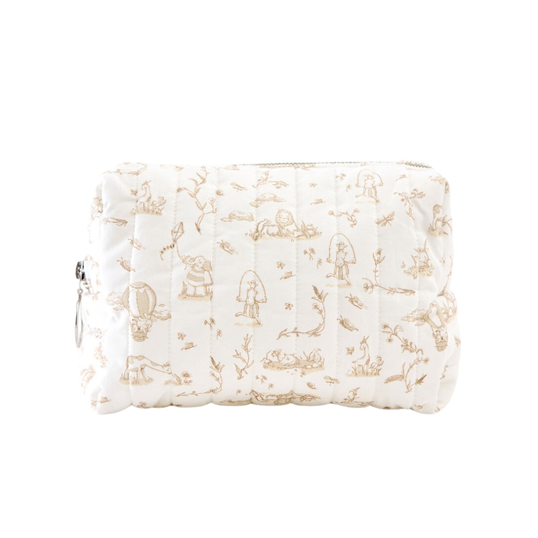 Toile De Jouy Pouch - Beige
