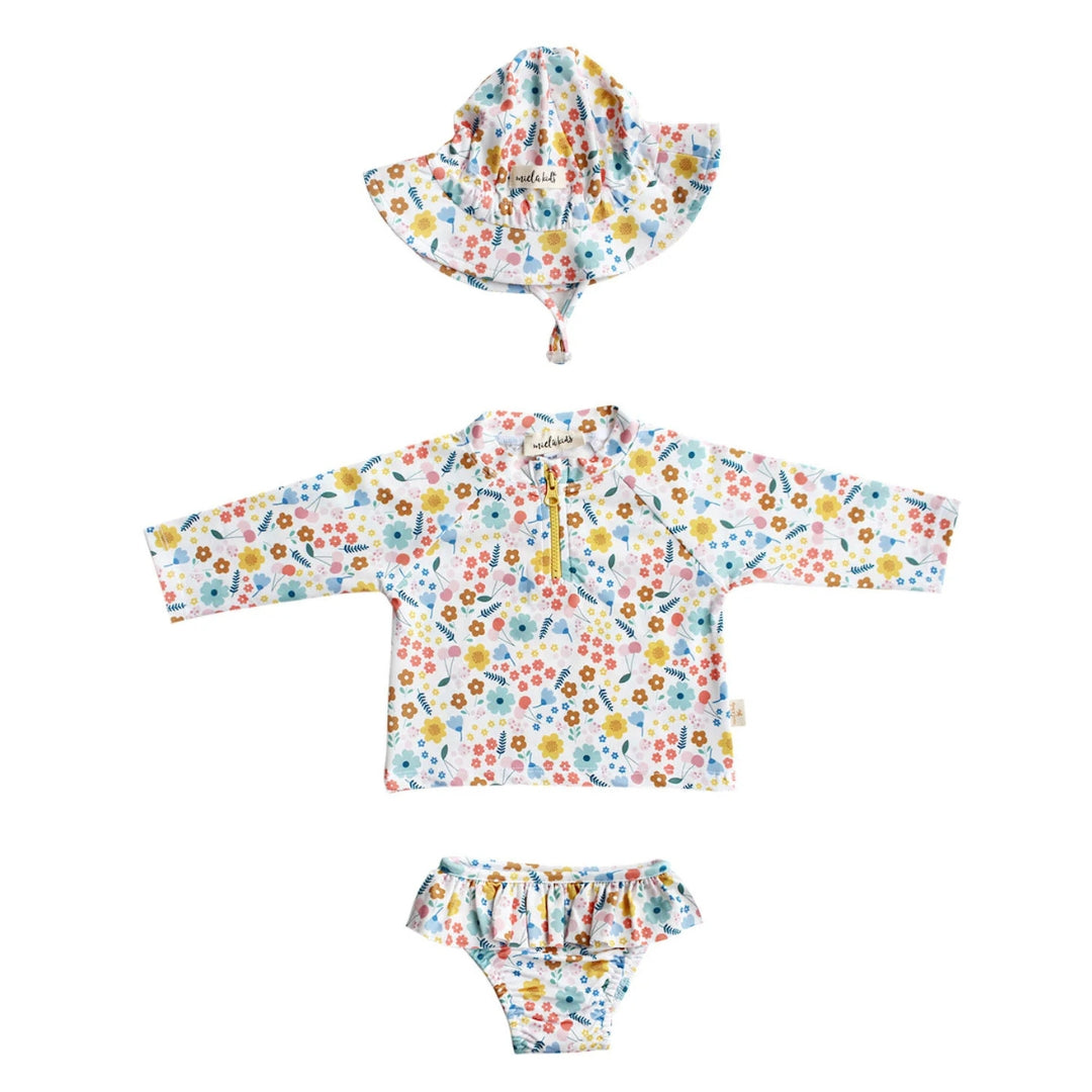 Pretty Floral Swimsuit Set