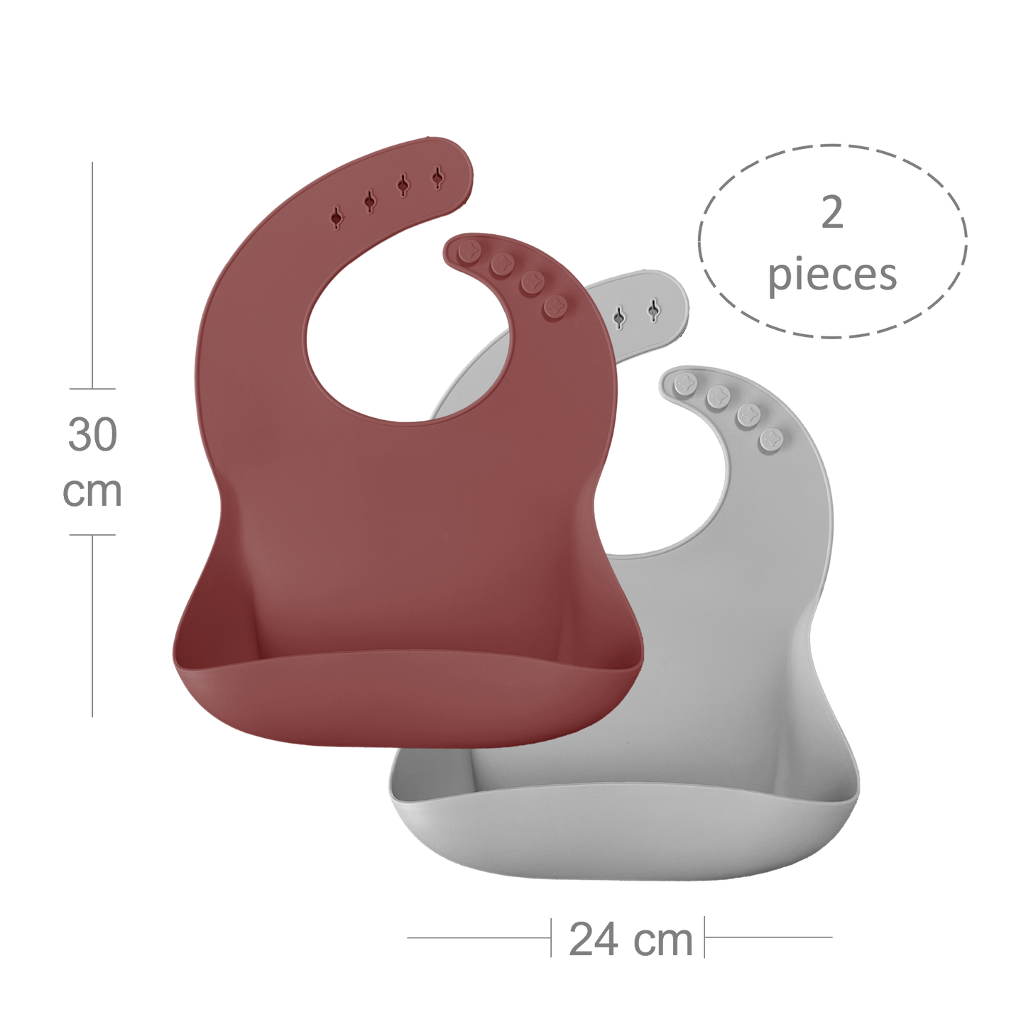 BASICS Bib Set - Velvet Rose