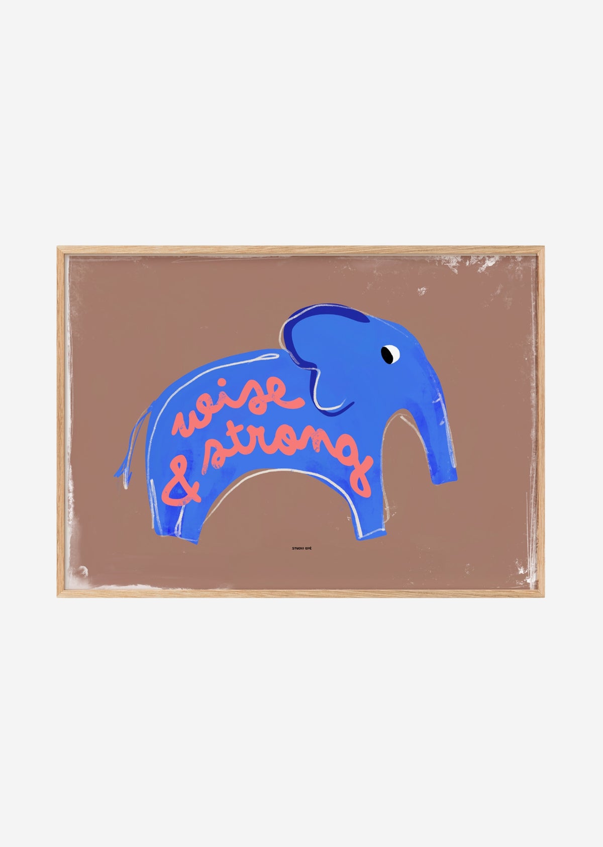 Poster - Elephant (Blue)