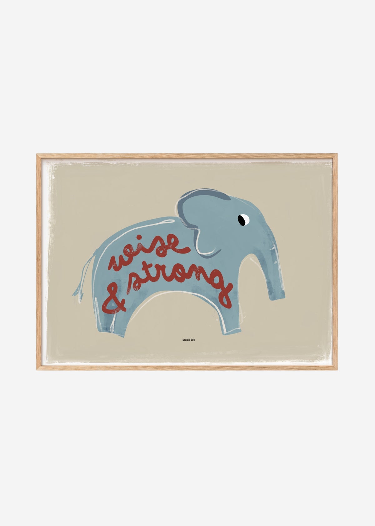 Poster - Elephant (Grey)