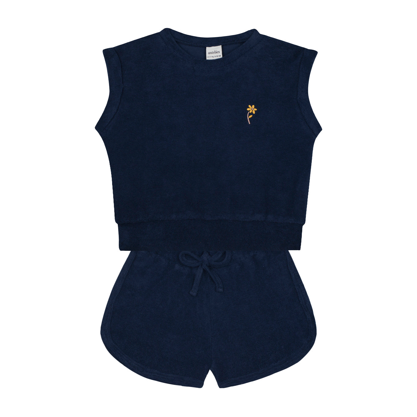 Navy Towel Girls Set
