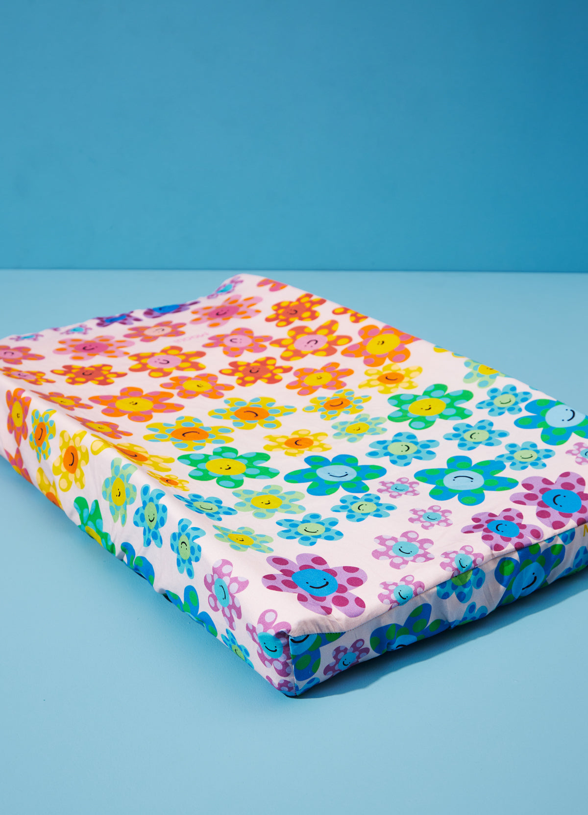 Changing Mat Cover - Happy Flowers