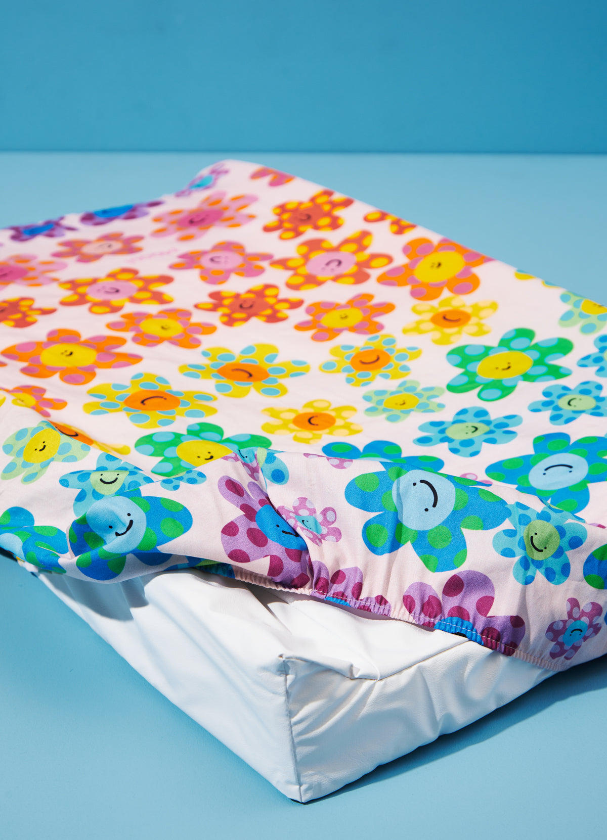 Changing Mat Cover - Happy Flowers