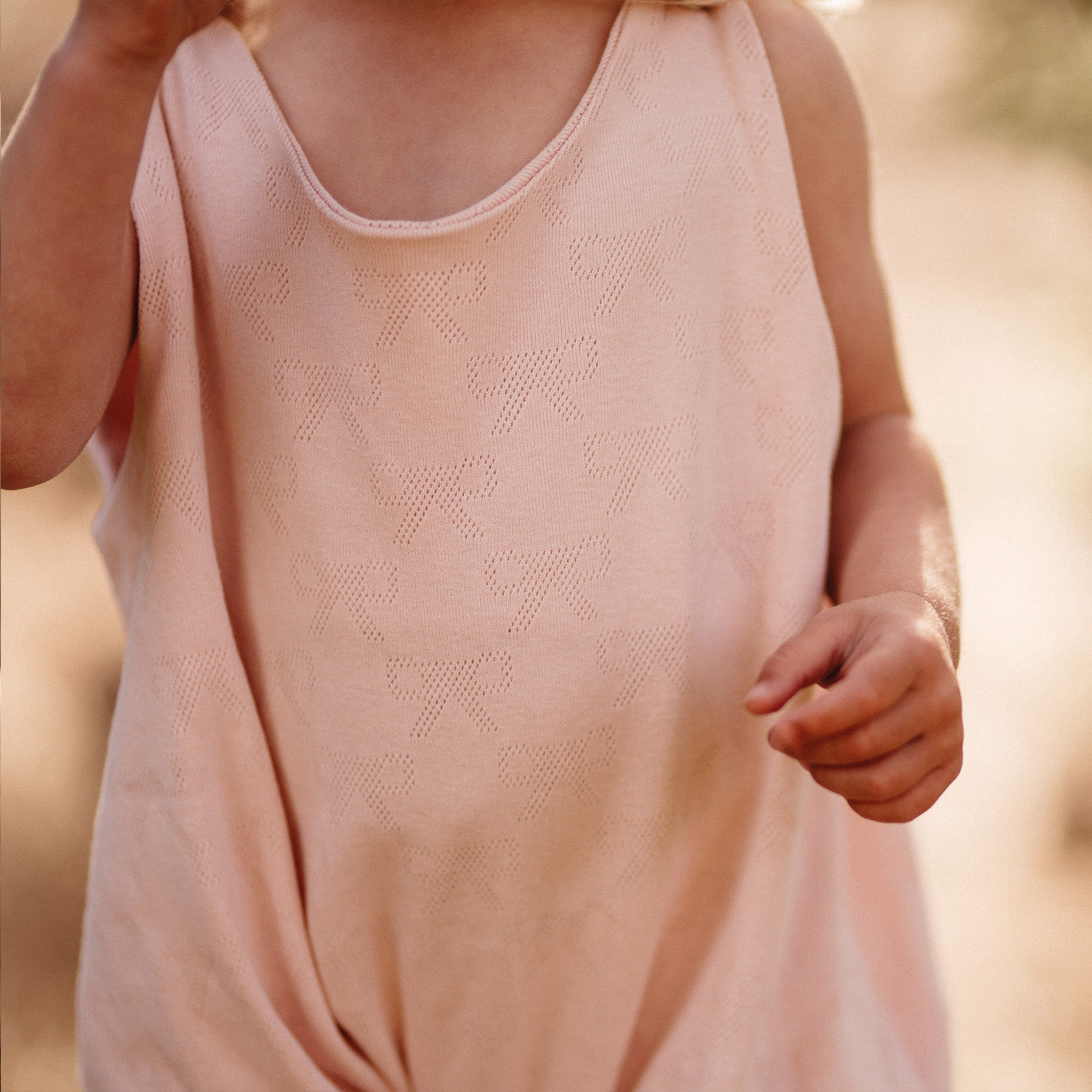 Ribbon Jacquard Romper