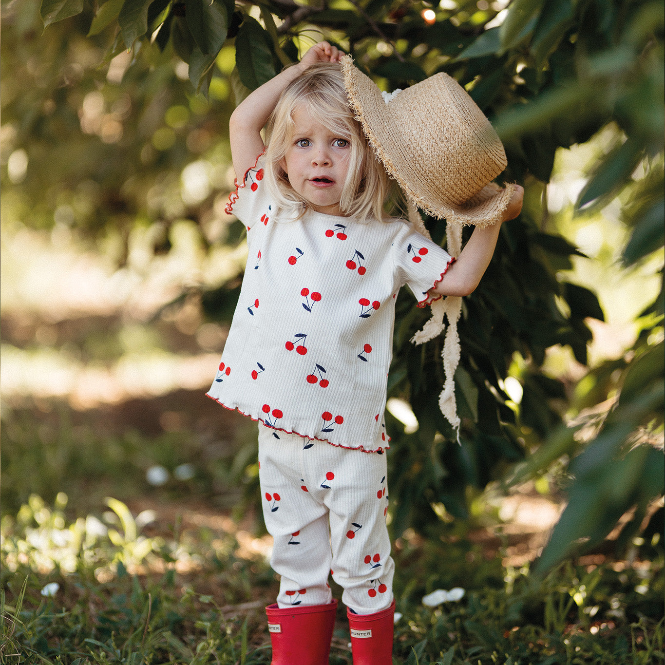 Cherry Tights Set