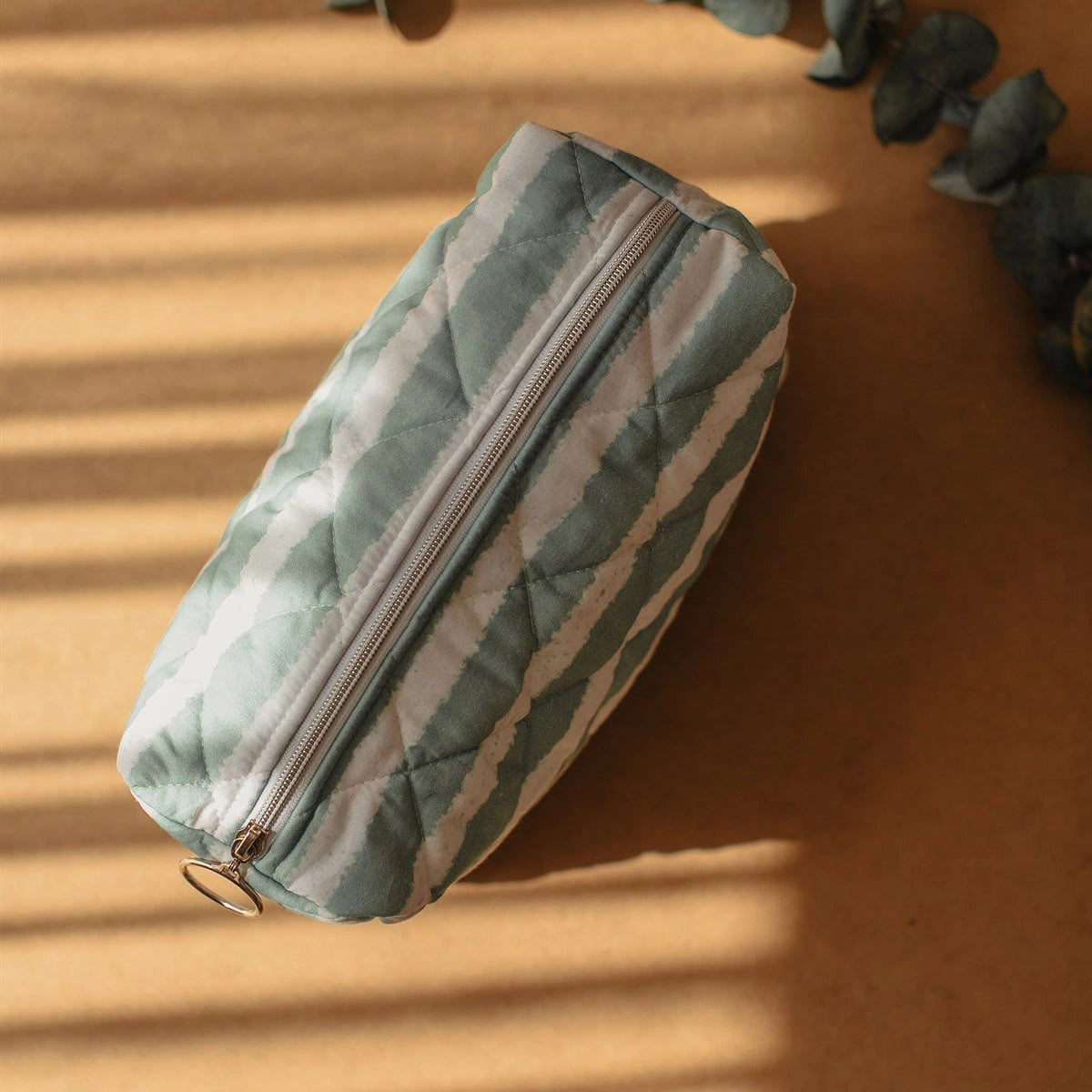 Striped Mint Pouch