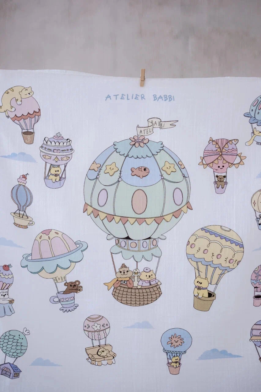 Hot Air Balloon Muslin Swaddle