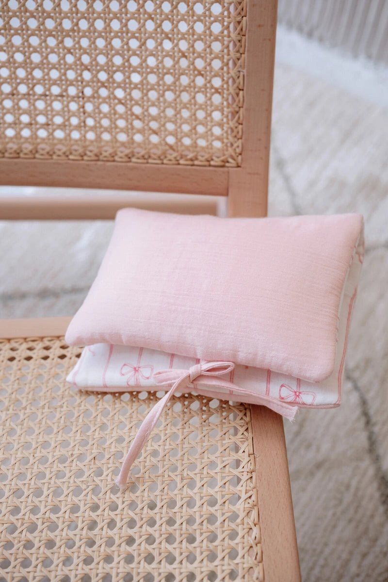 Ribbon Changing Pouch - Pink