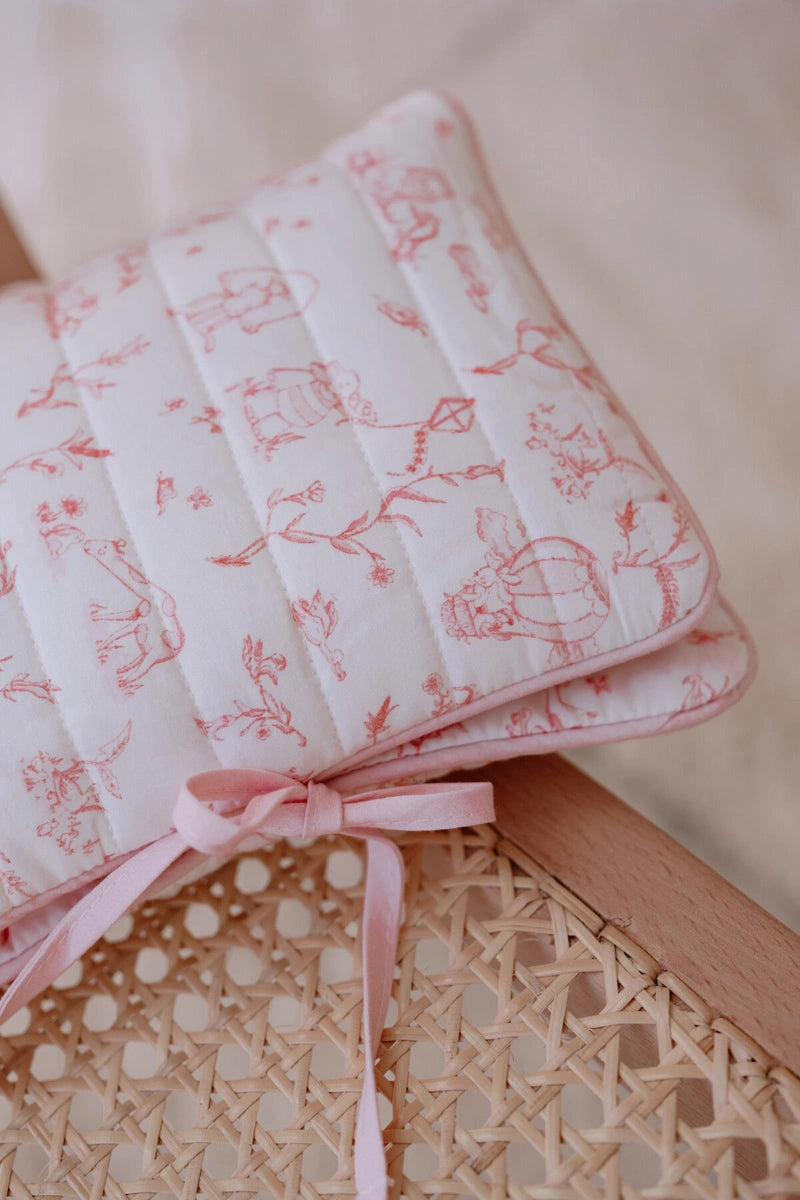 Toile De Jouy Changing Pouch - Pink