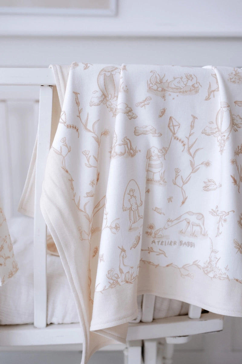 Toile De Jouy Newborn Set - Beige