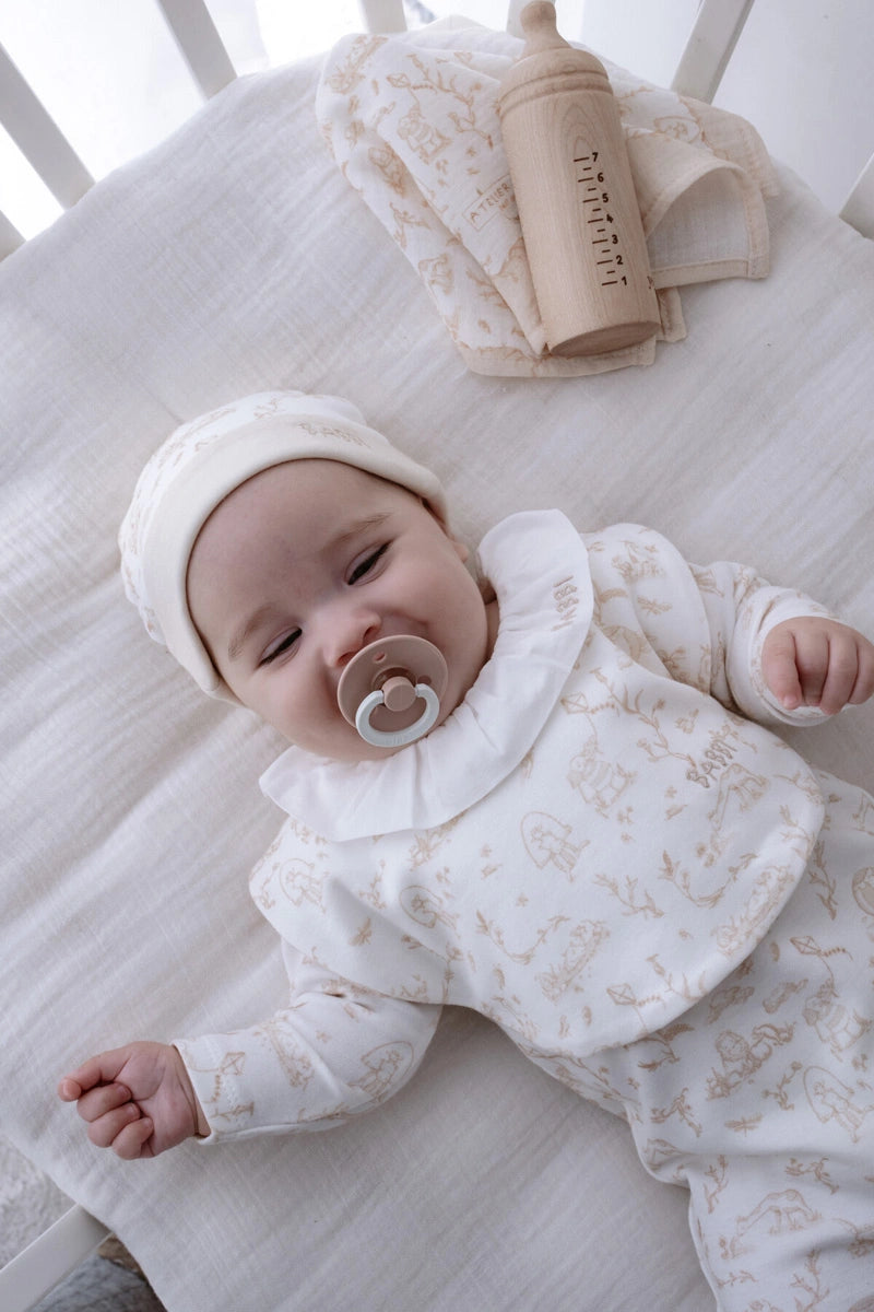 Toile De Jouy Newborn Set - Beige