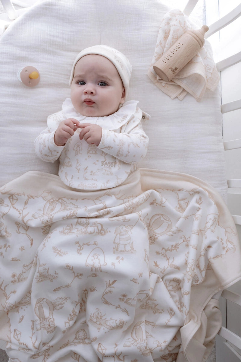 Toile De Jouy Newborn Set - Beige