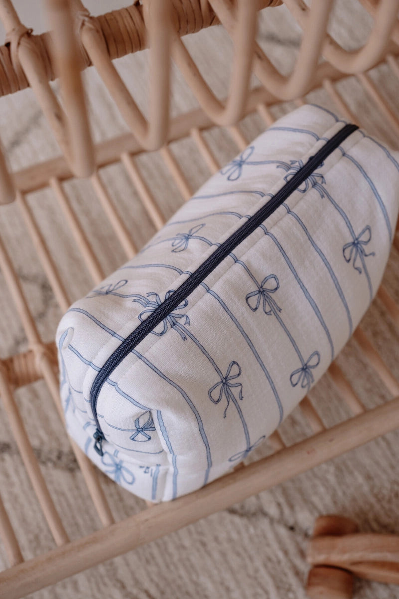 Ribbon Pouch - Blue