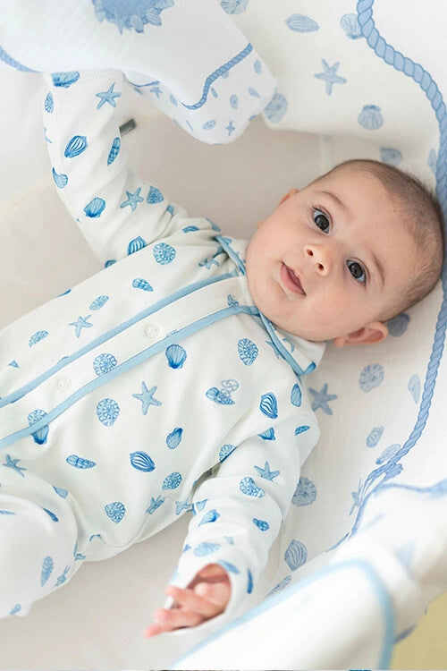 Seashell Footed Onesie
