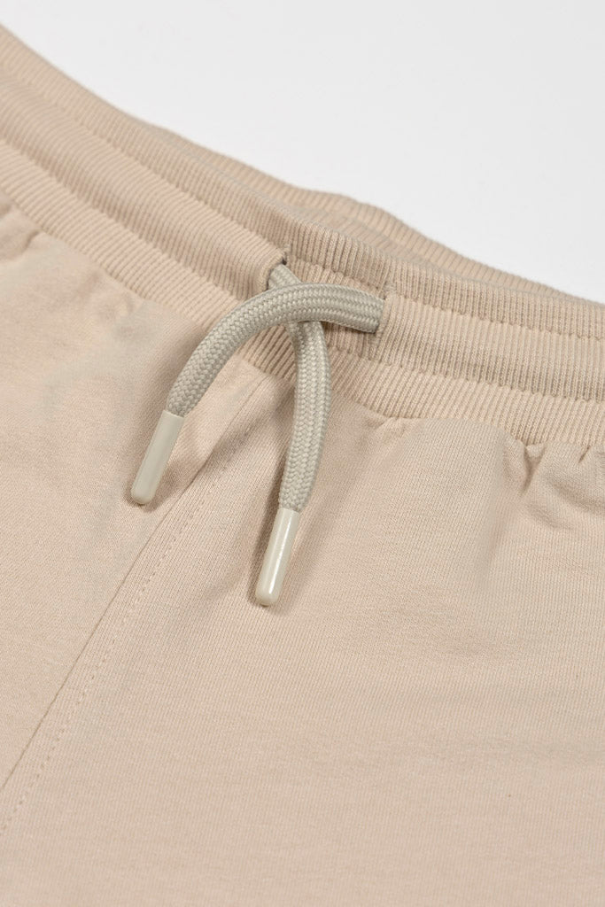 Retro Blue Striped Beige Shorts