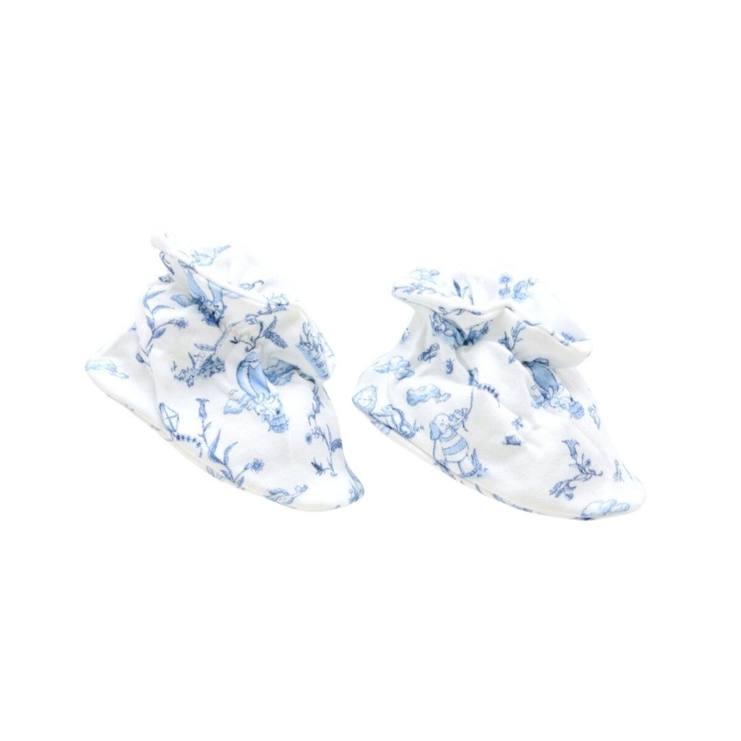 Toile De Jouy Booties - Blue