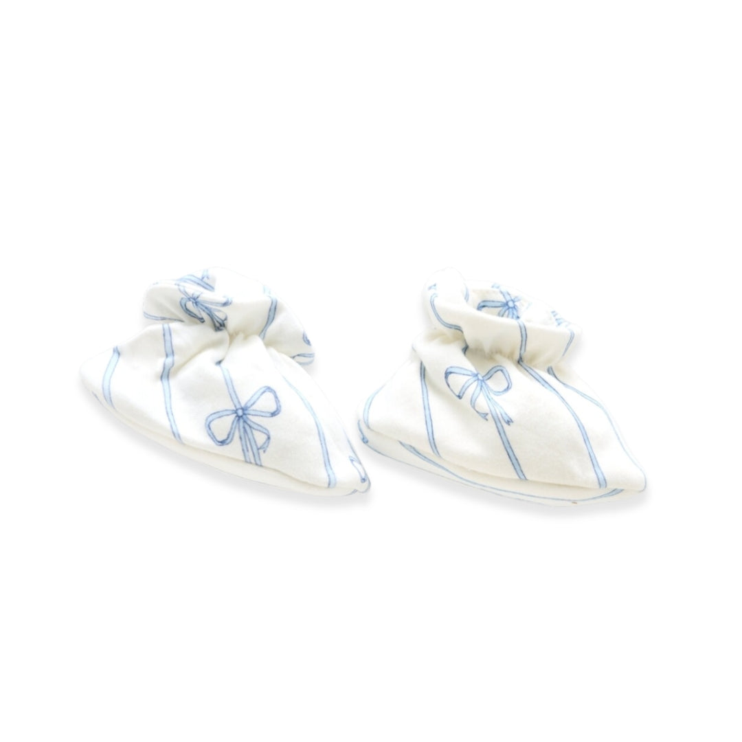 Ribbon Booties - Blue