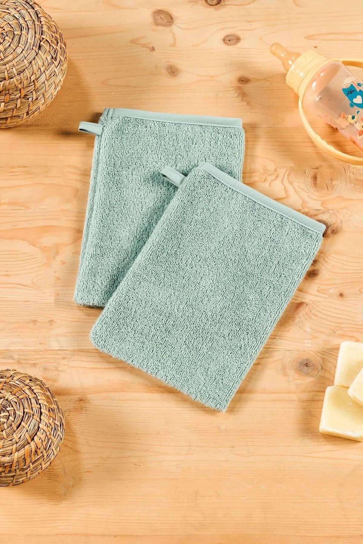 Hooded Towel and Mitt Set