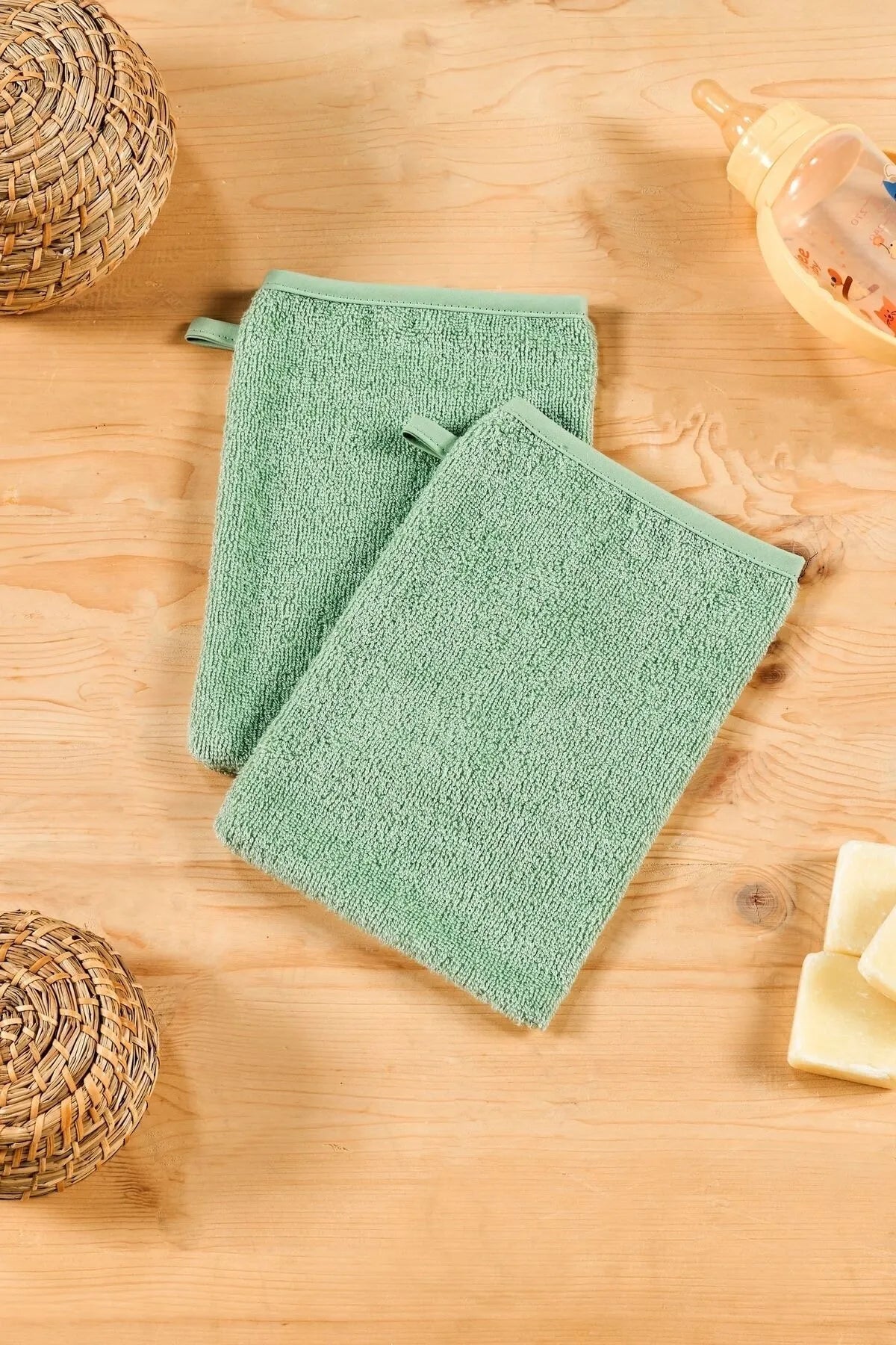 Hooded Towel and Mitt Set