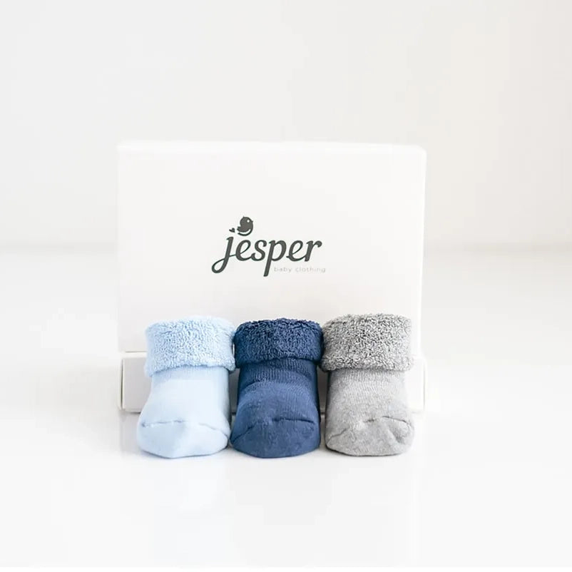 Terry Baby Socks - Blue