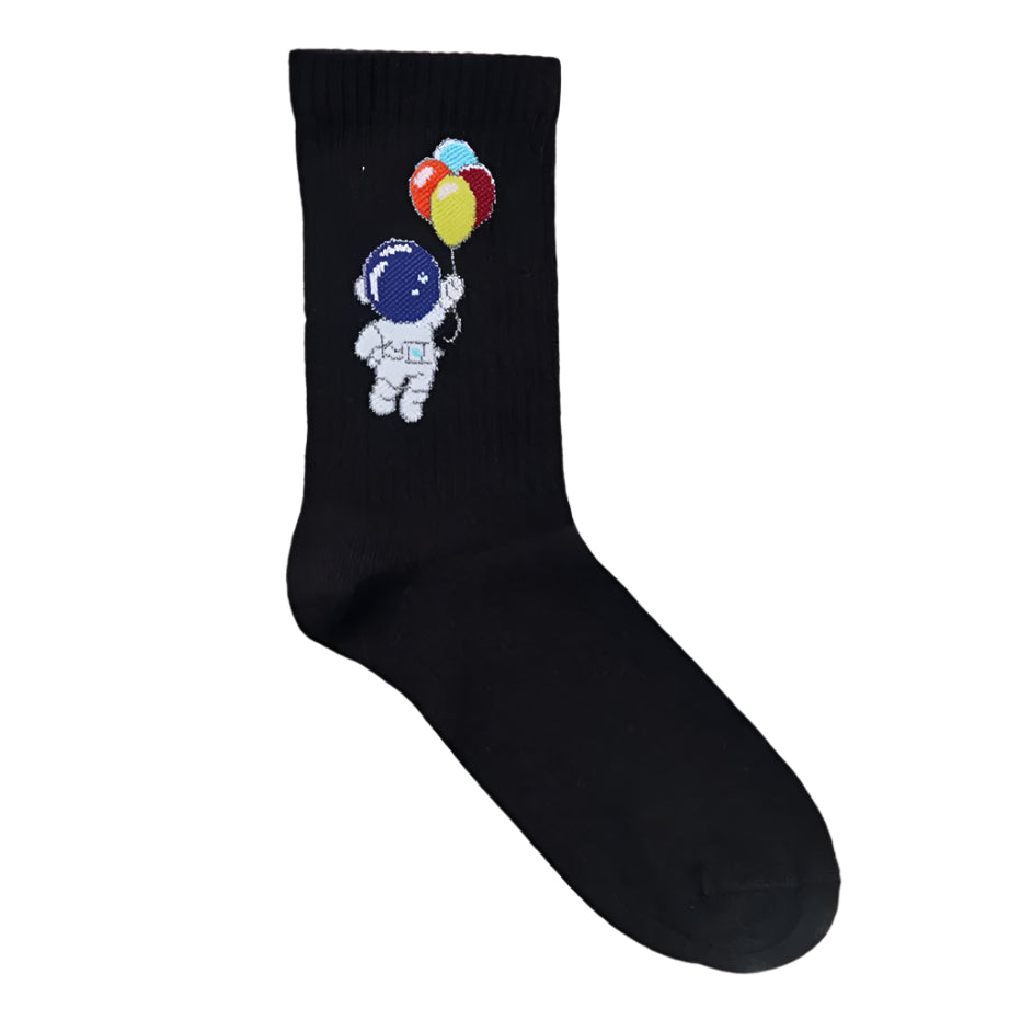 Astronaut Socks - Black