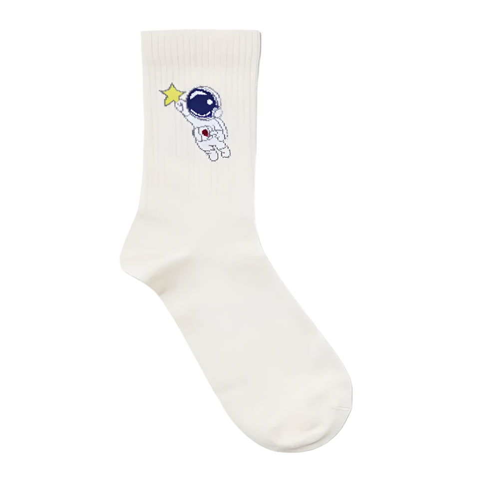 Astronaut Socks - White