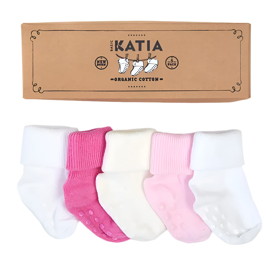 Organic Baby Socks Set - Pink