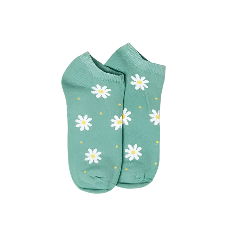 Daisy Short Socks - Green