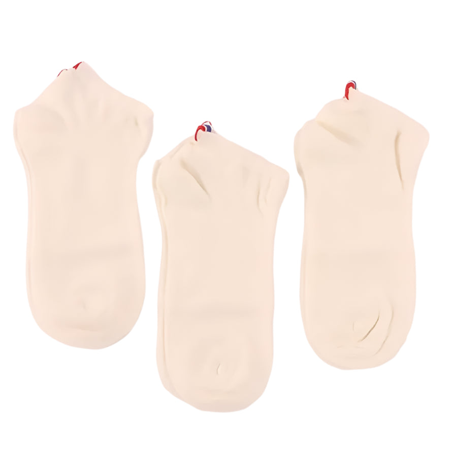 Bamboo Short Socks Set - White