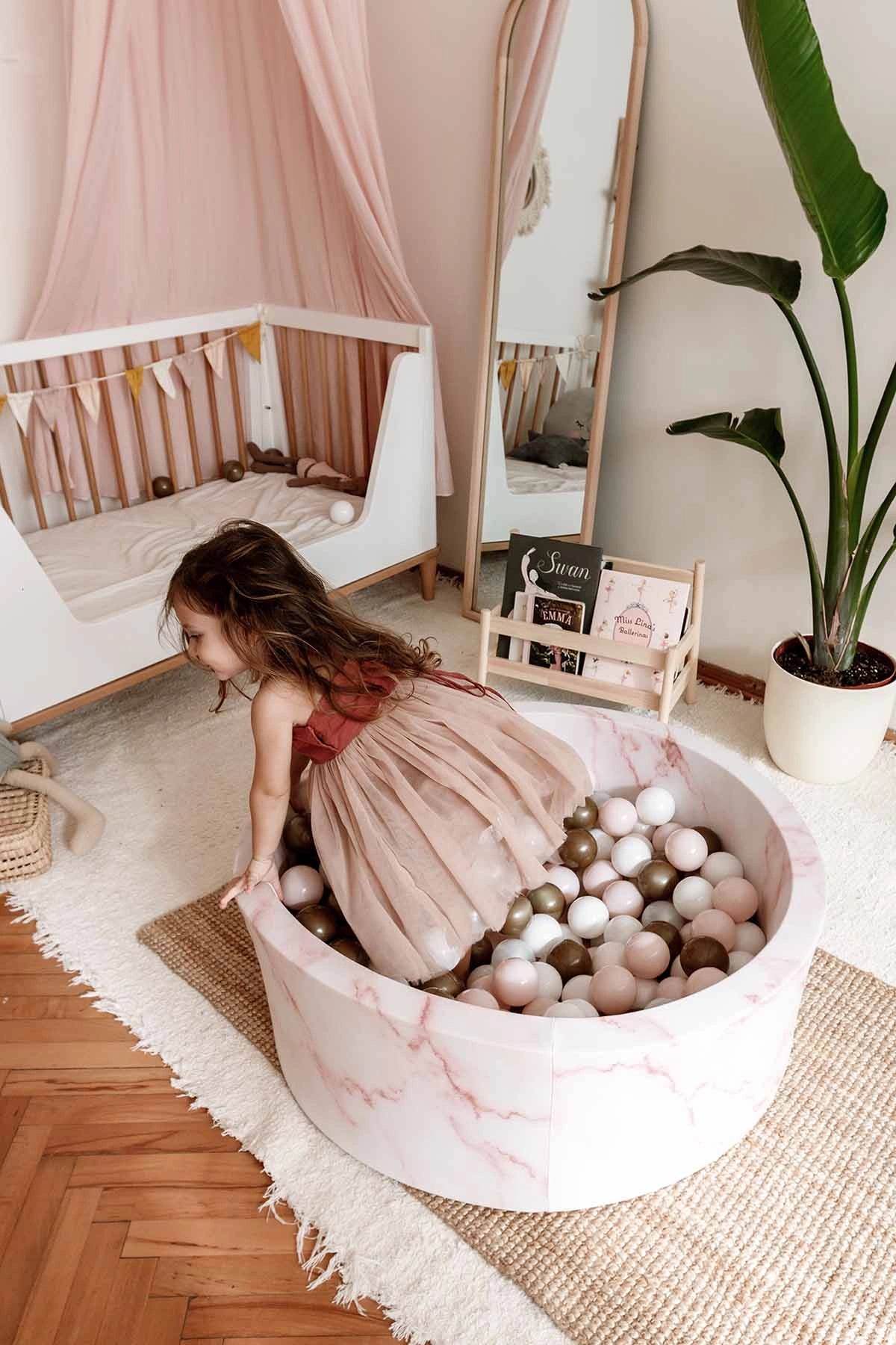 Pink Marble Ball Pit