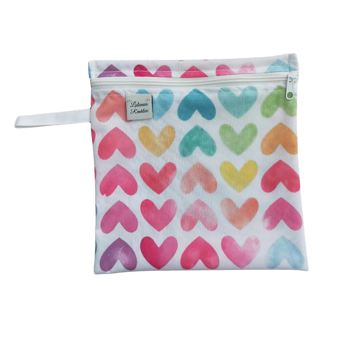 Splashmat & Wet Bag Set - Colored Hearts