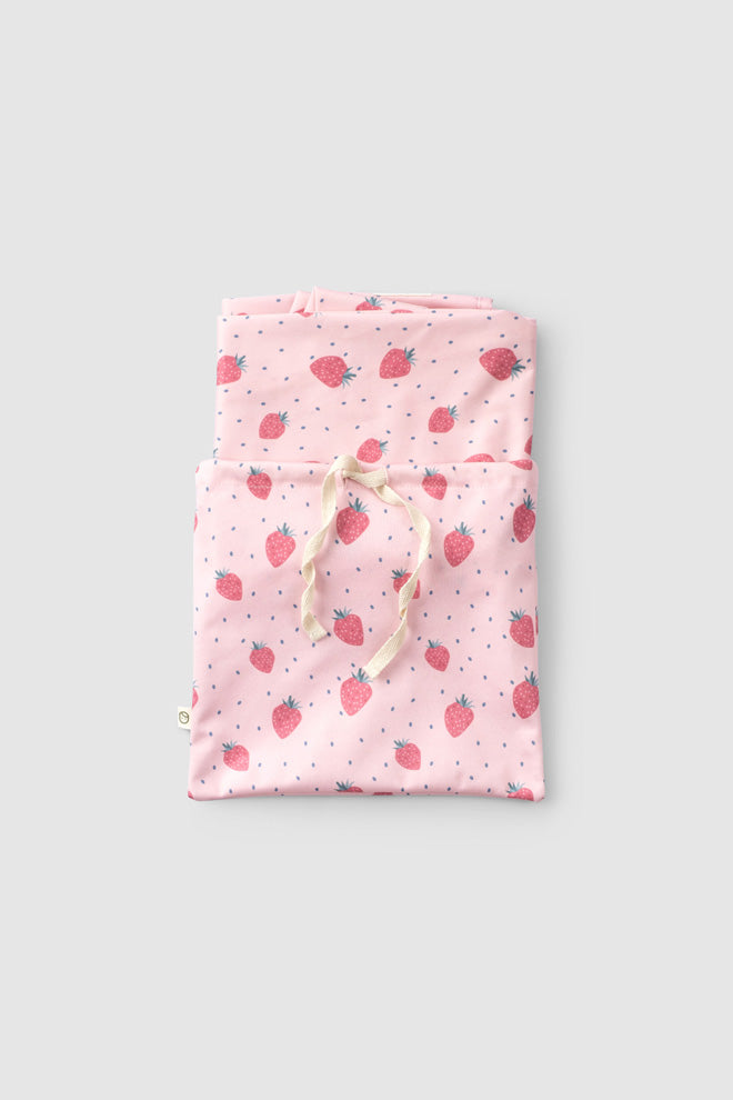 Strawberry Bib & Pouch