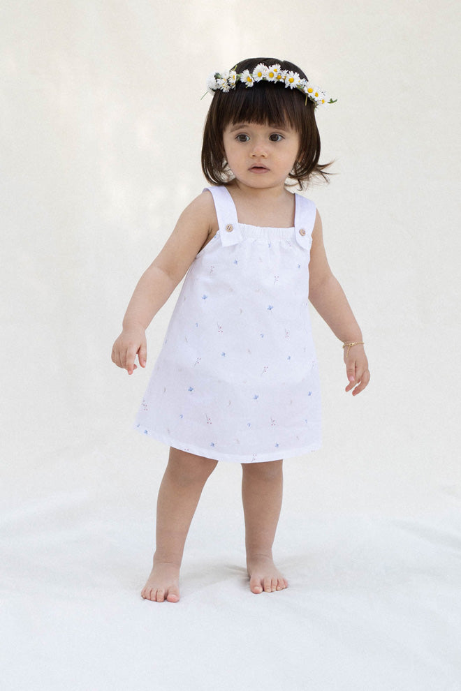 Floral Dress - White