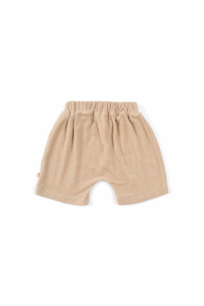 Towel Shorts Set - Beige