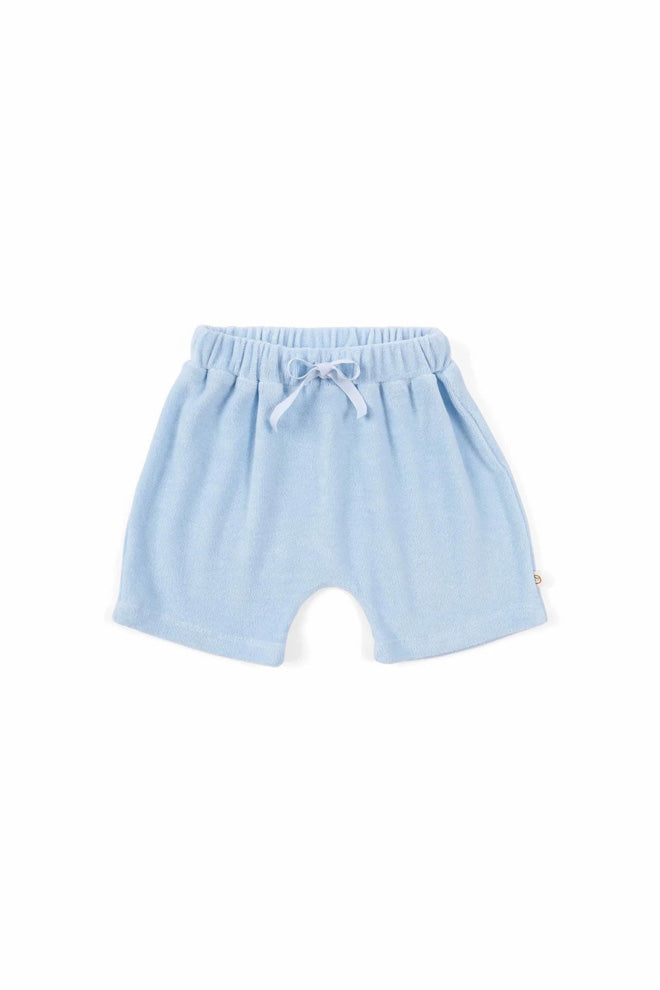Towel Shorts Set - Blue