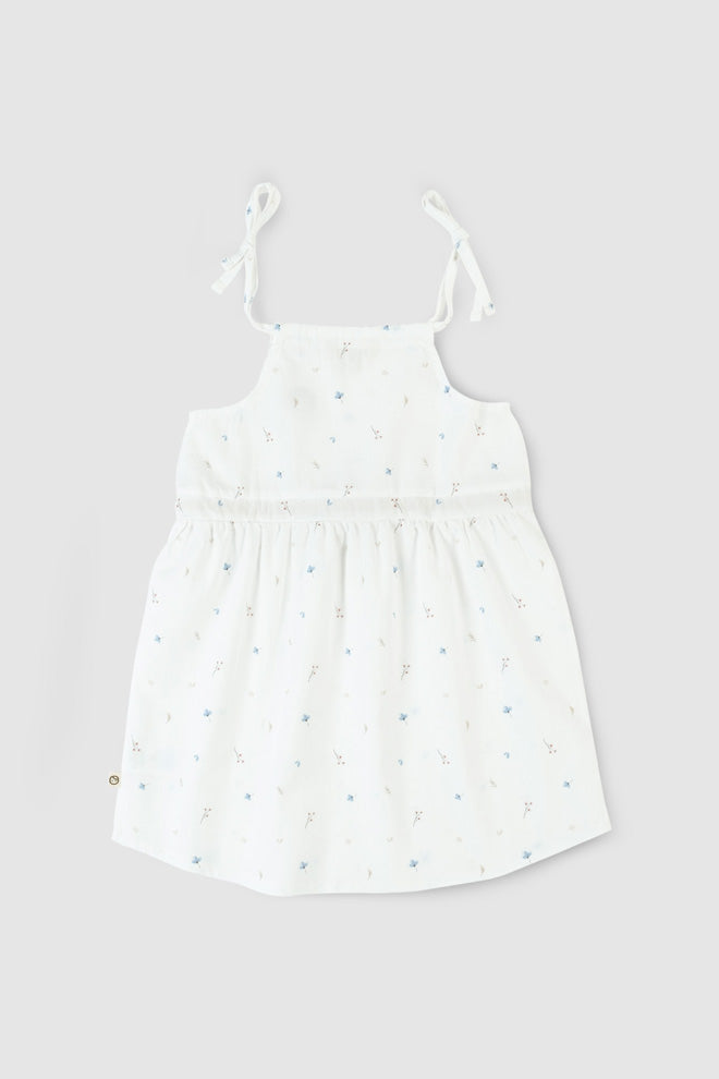 Floral Strap Dress - White