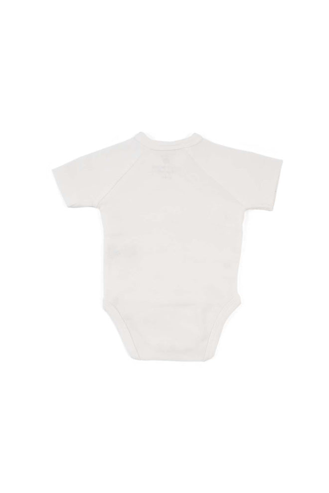 Short Sleeve Kimono Bodysuit - White