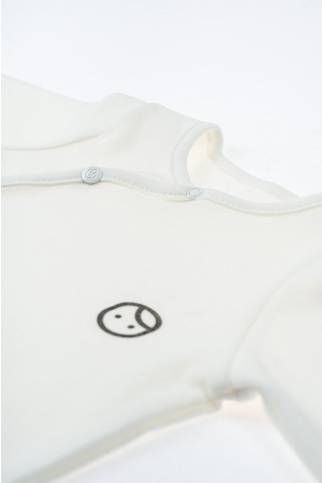 Footed Onesie - White