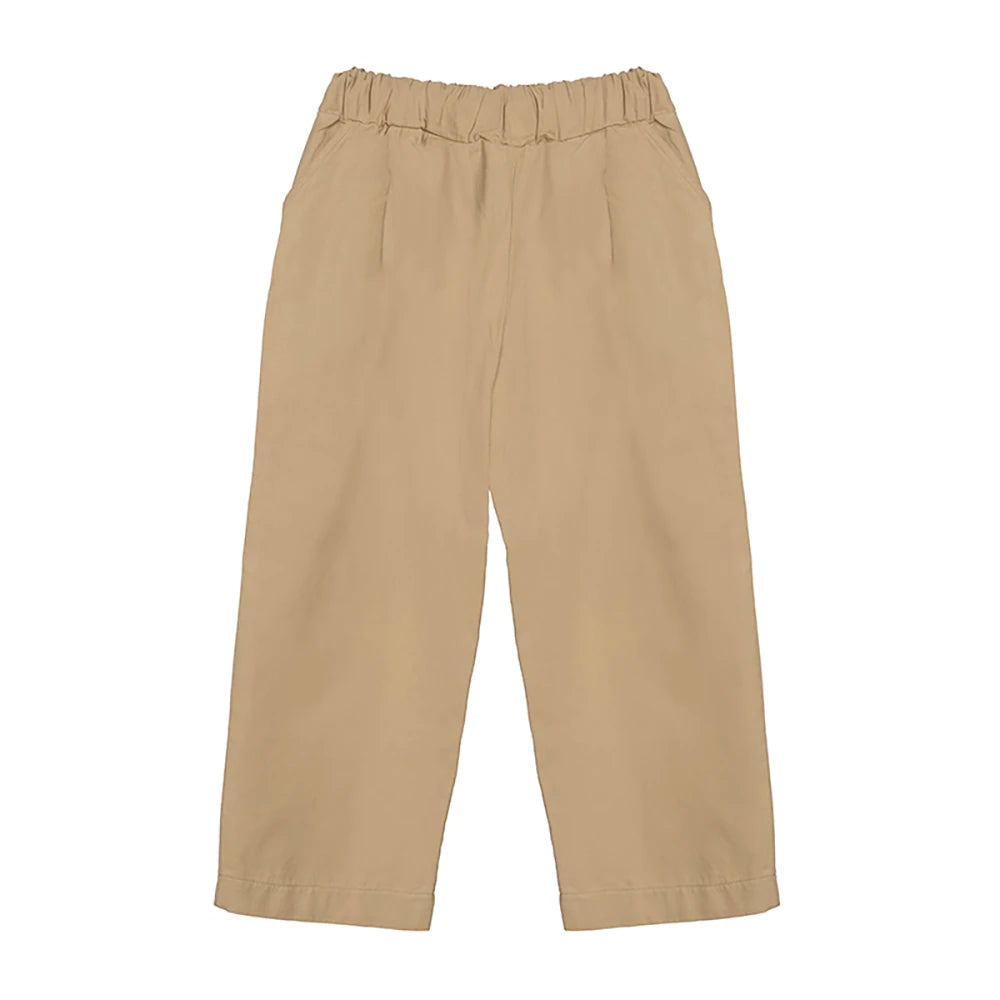 Caramel Wide-leg Girl Trousers