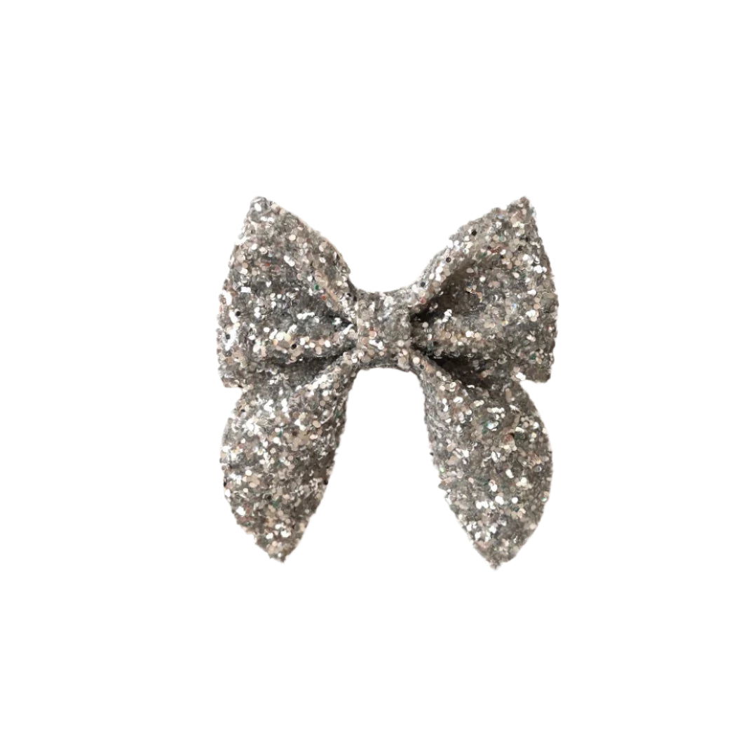SILVER DIAMOND - Bow Hairclip