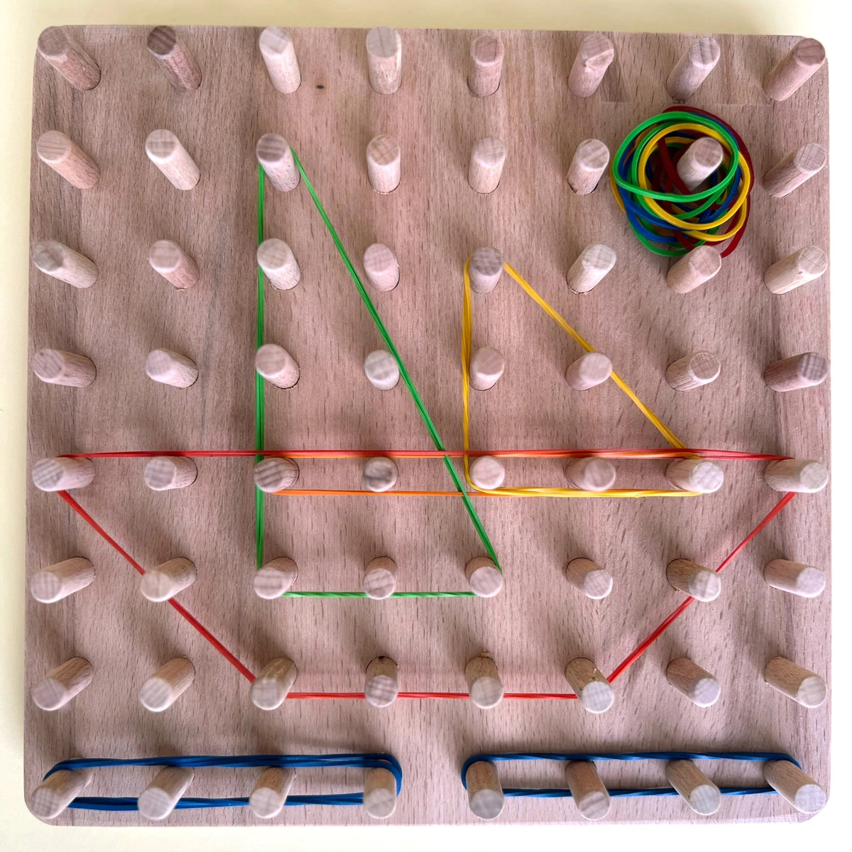 Geoboard Elastic Shapes Montessori Toy