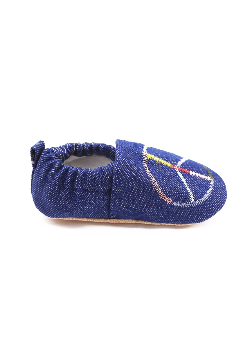 Non-Slip Moccasins - Happy Peace